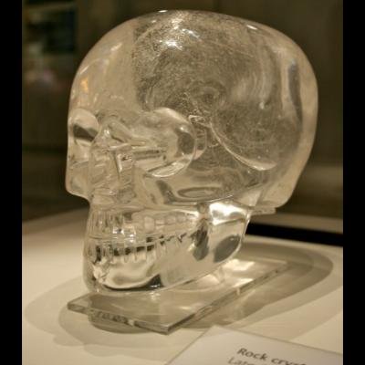 Museum crystal skull